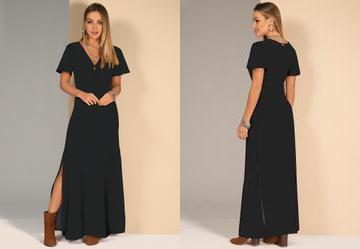 Vestido Preto em Malha Fria