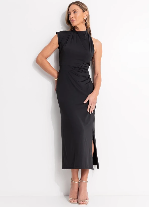 Quintess - Vestido Preto em Malha Fria