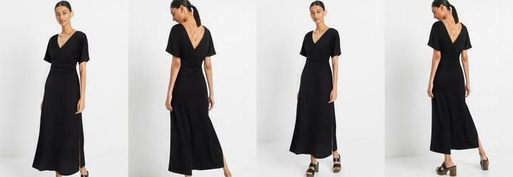 Vestido Preto em Malha Tric