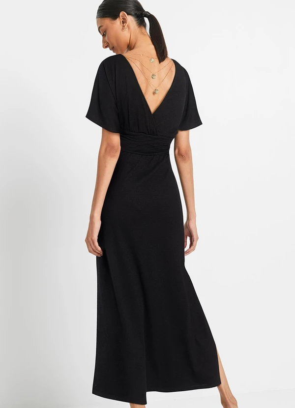 bonprix - Vestido Preto em Malha Tricô 4