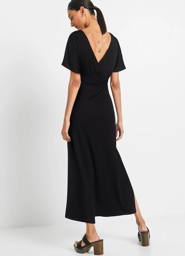 bonprix - Vestido Preto em Malha Tricô 2