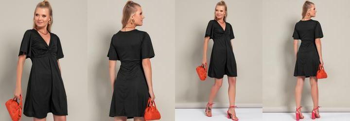 Vestido Preto em Malha