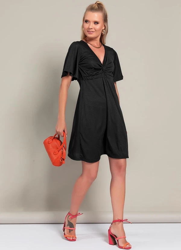 Moda Pop - Vestido Preto em Malha 3