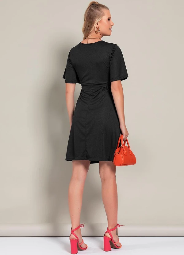 Moda Pop - Vestido Preto em Malha 4