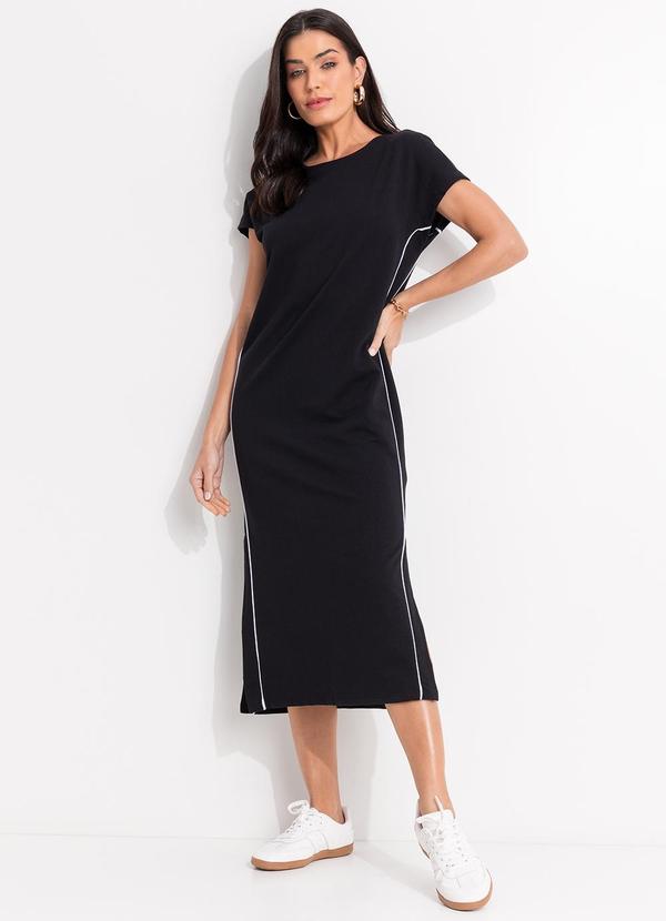 Vestido (Preto) em Moletom