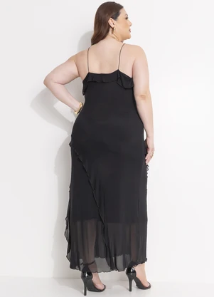 Quintess - Vestido Preto em Tule - QUINTESS
