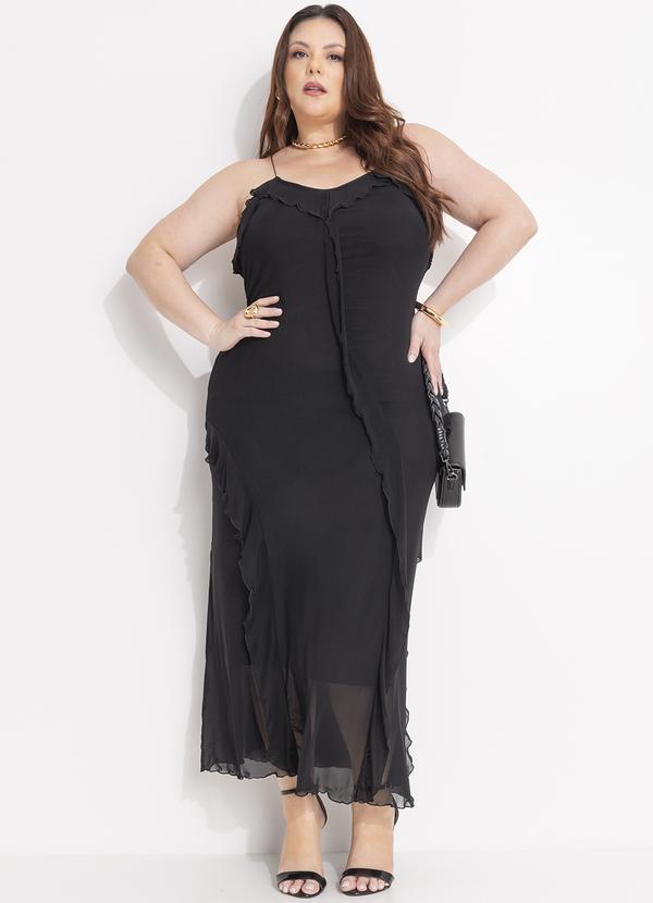 Quintess - Vestido Preto em Tule