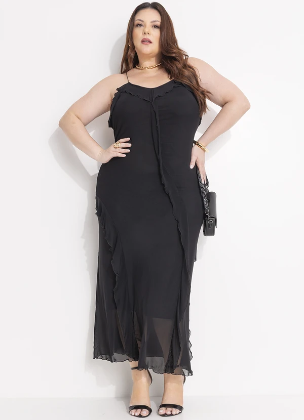 Quintess - Vestido Preto em Tule 5