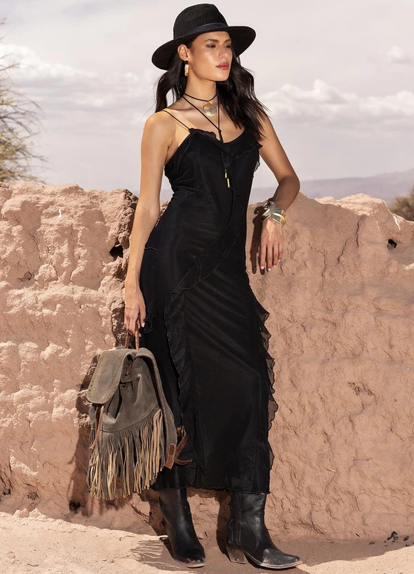 Quintess - Vestido Preto em Tule 13