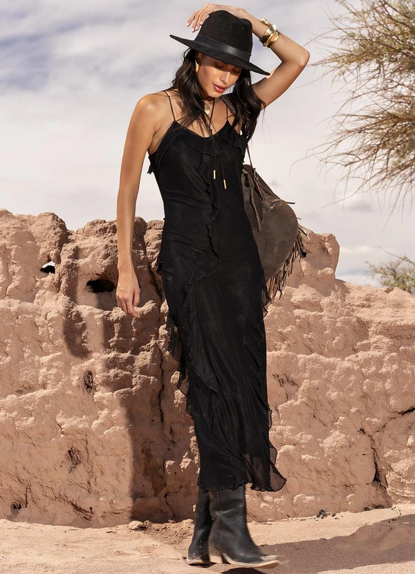 Quintess - Vestido Preto em Tule 12