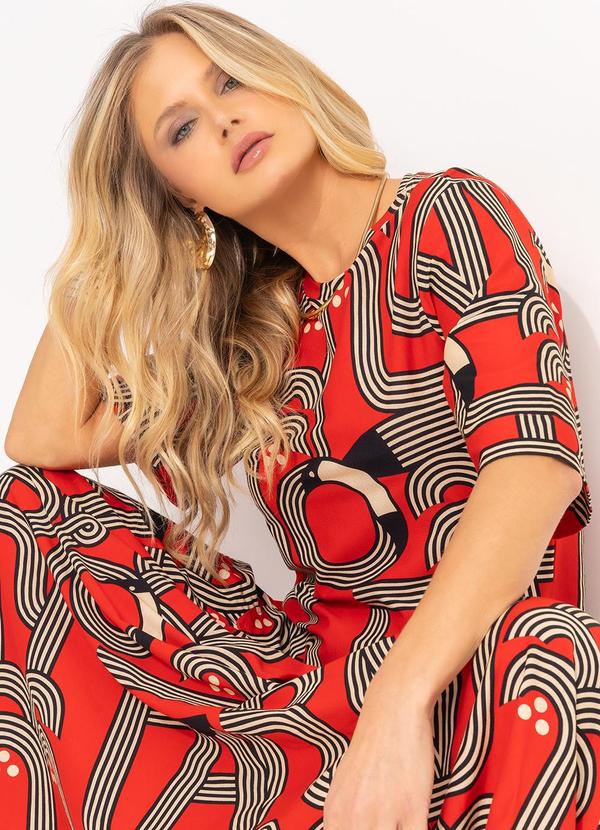 Farm - Vestido Recorte Logotuca Vermelho 6