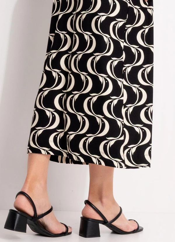 Farm - Vestido Recorte Peixe Copa Preto 7