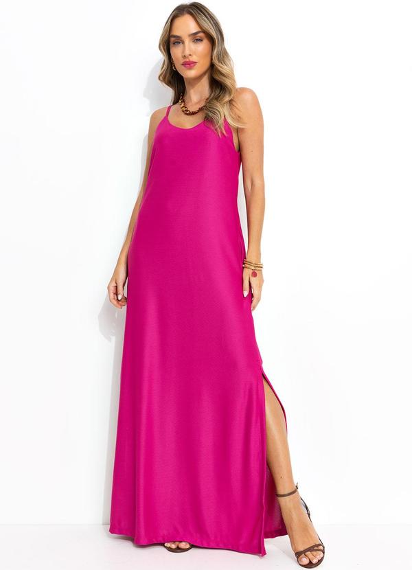 Bimini - Vestido Rosa em Malha Crepe