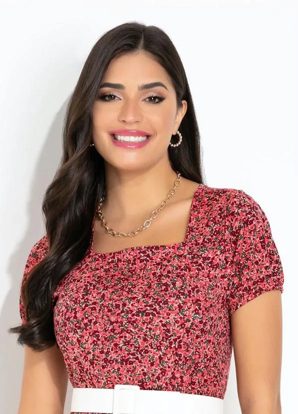 Rosalie - Vestido Rosa Floral 3