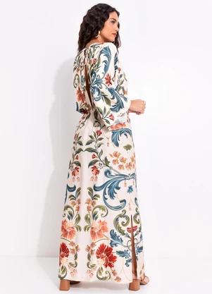 Farm - Vestido Sonho Real Bege - FARM