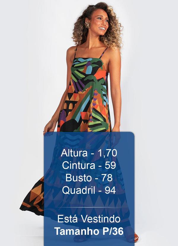 Farm - Vestido Tecido Rio Grafico Preto 4