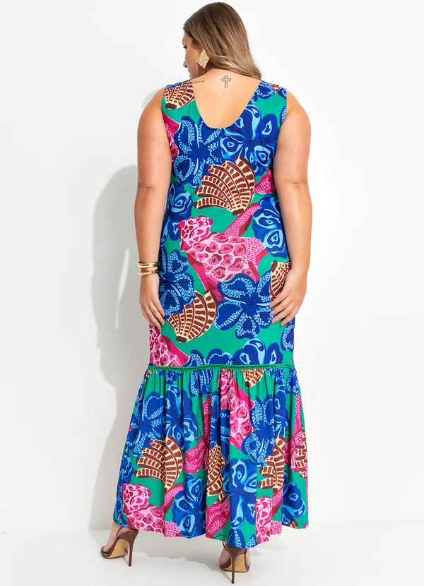 Quintess - Vestido Tropical Borboleta em Malha Fria 7