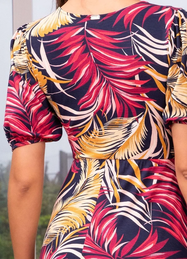 Quintess - Vestido Tropical Color em Malha de Viscose 5