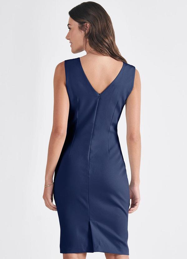 Principessa - Vestido Tubinho Marinho de Alfaiataria Elba 2