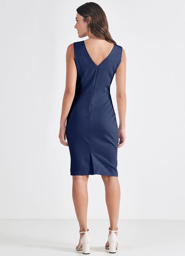 Principessa - Vestido Tubinho Marinho de Alfaiataria Elba 4