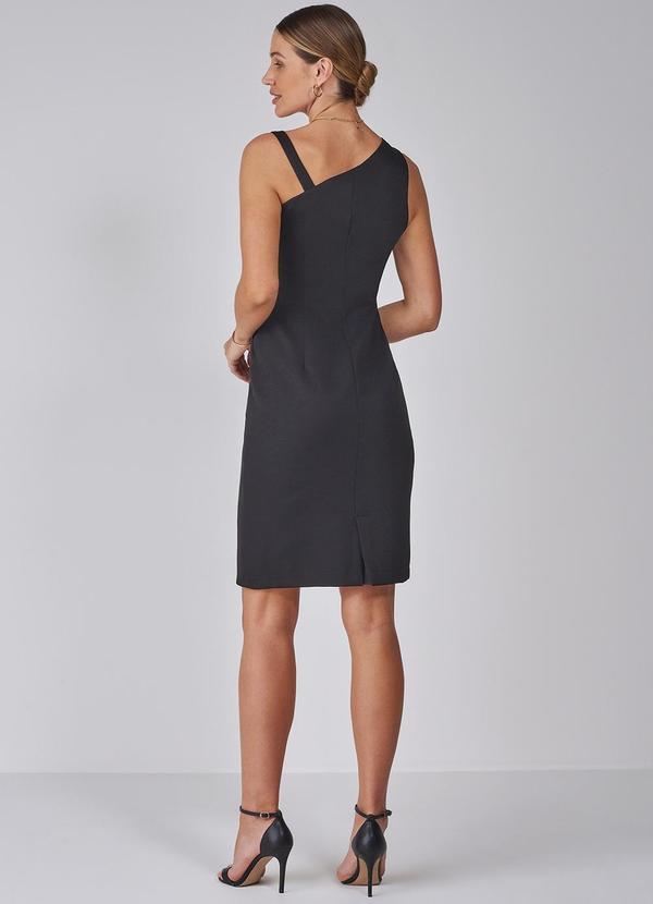 Principessa - Vestido Tubinho Preto com Abertura Vazada Giane 4