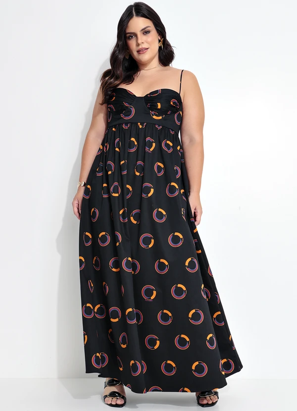 Farm - Vestido Tuca Poa Preto 5