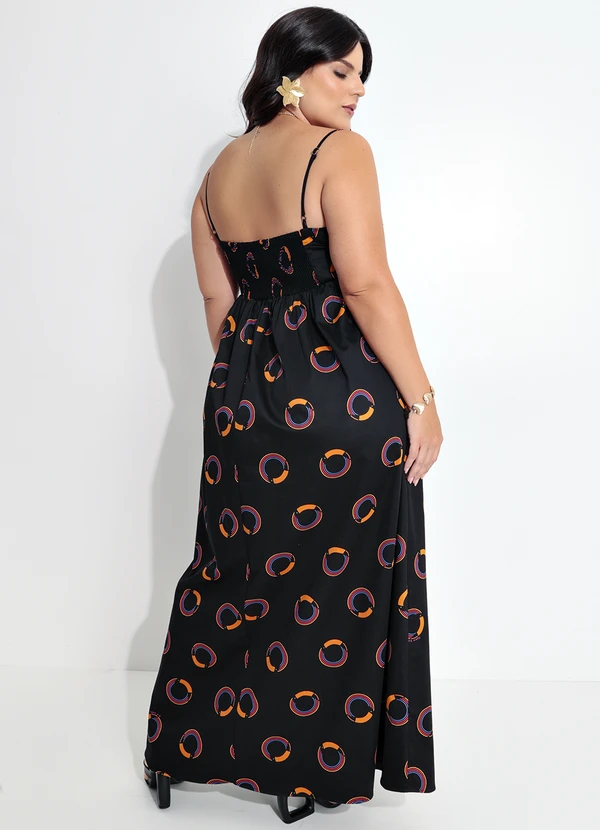 Farm - Vestido Tuca Poa Preto 3