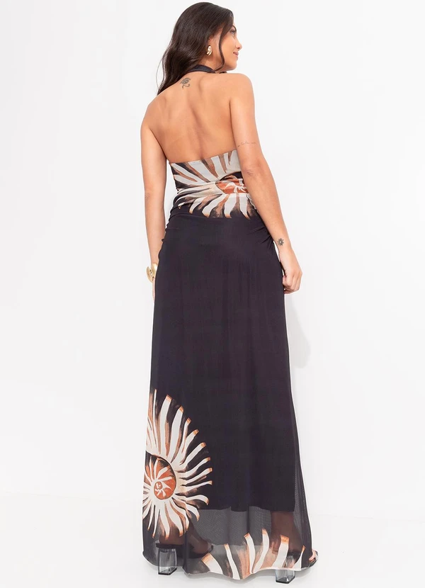 Farm - Vestido Tule Amonita Preto 2