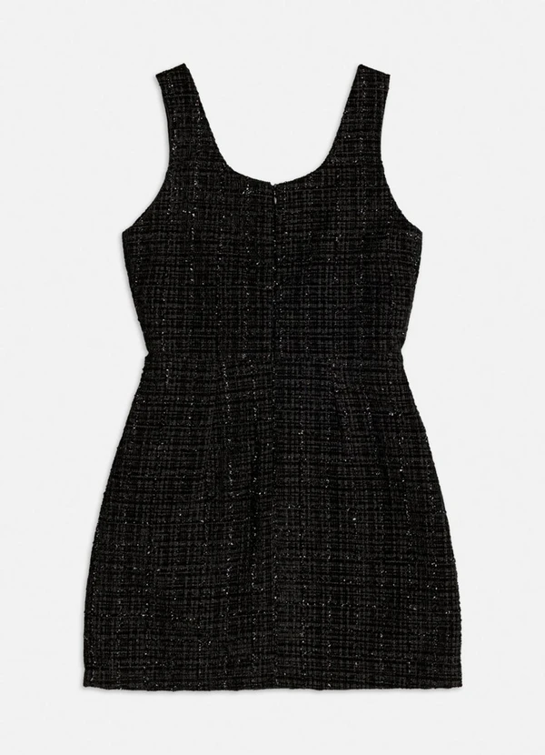 Authoria - Vestido Tweed Shine Preto Preto 2
