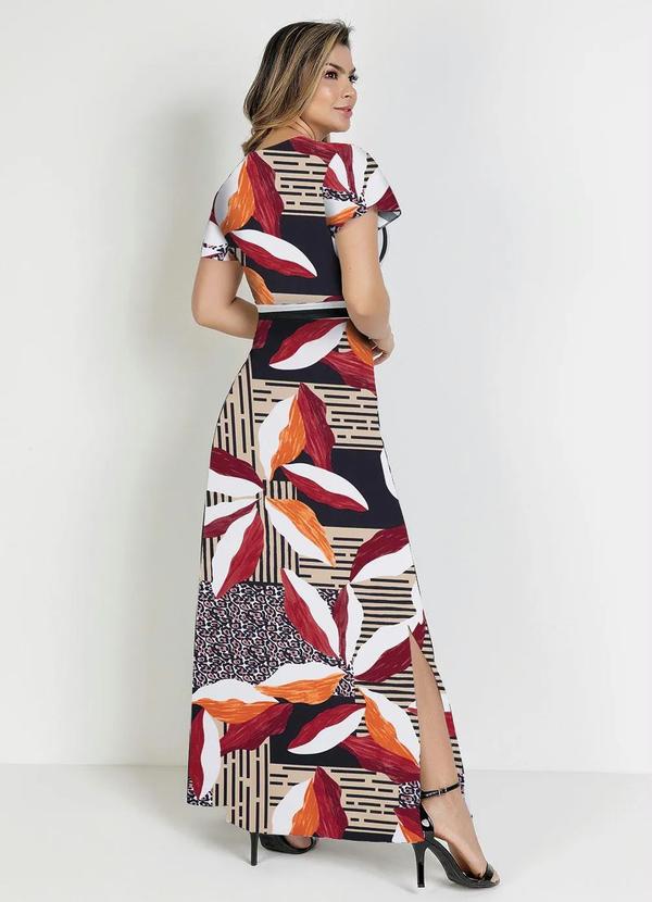 Rosalie - Vestido Uira Folhas com Faixa 2