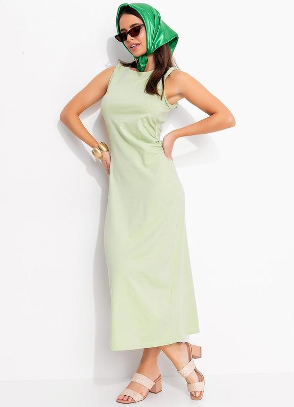 Quintess - Vestido Verde Claro em Malha Cotton 7