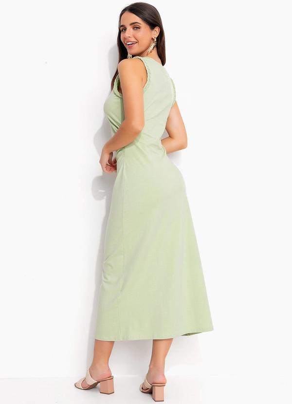 Quintess - Vestido Verde Claro em Malha Cotton 15