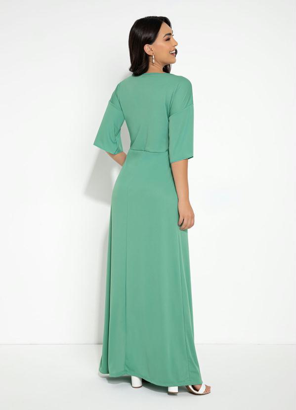 Queima Estoque - Vestido Verde com Babado 2