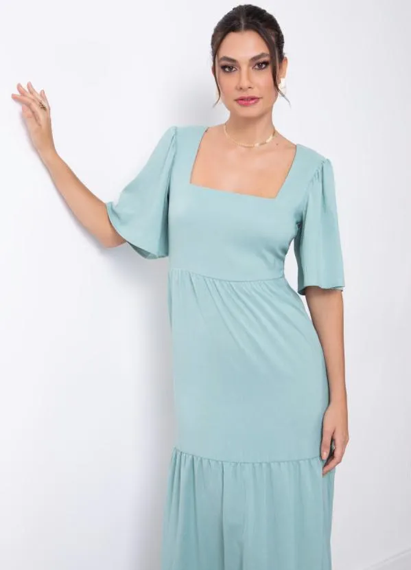 Quintess - Vestido Verde com Recortes