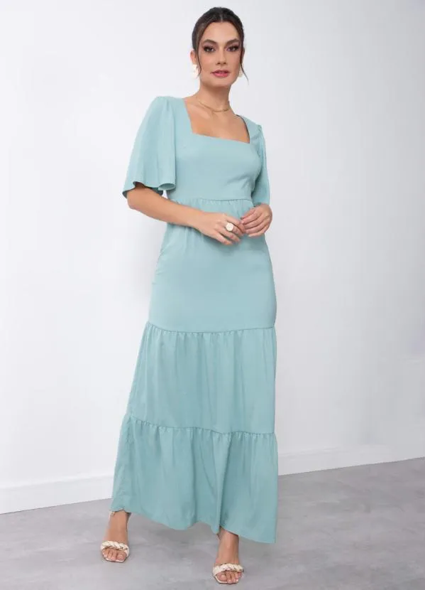 Quintess - Vestido Verde com Recortes 2