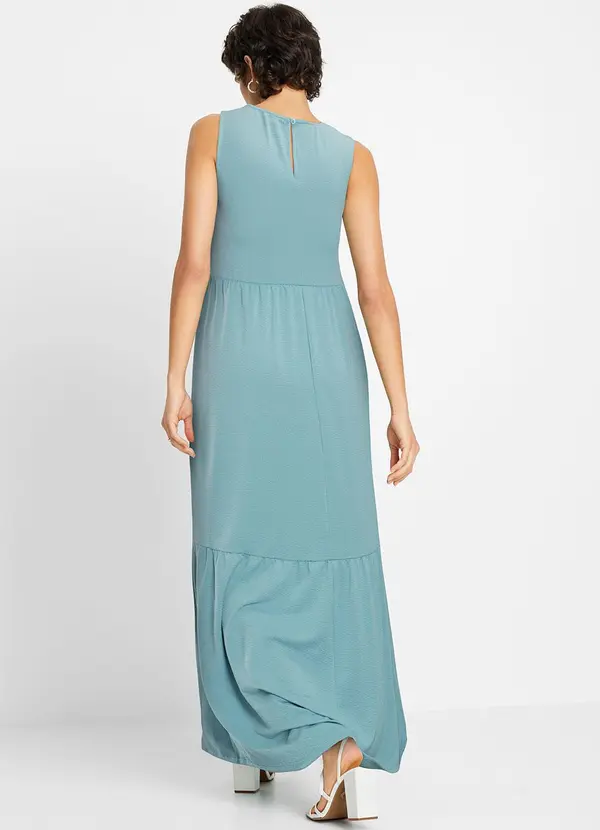 bonprix - Vestido Verde em Malha Texturizada 2