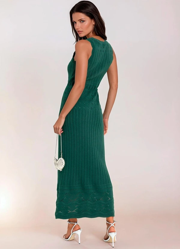 bonprix - Vestido Verde em Tricô 1