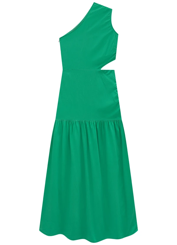 Enfim - Vestido Verde Longo Assimétrico 2