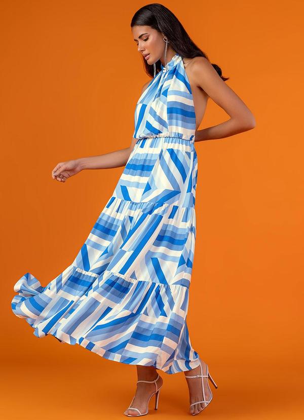 Angel - Vestido Viscose Azul