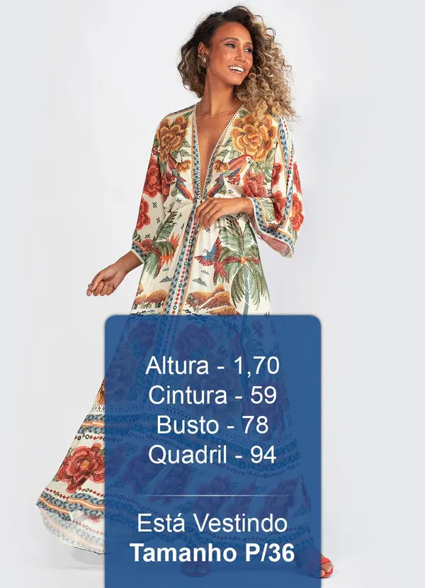 Farm - Vestido Viscose Rio de Cor Bege 5