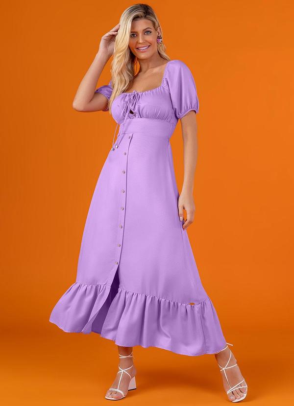 Angel - Vestido Viscose  Roxo