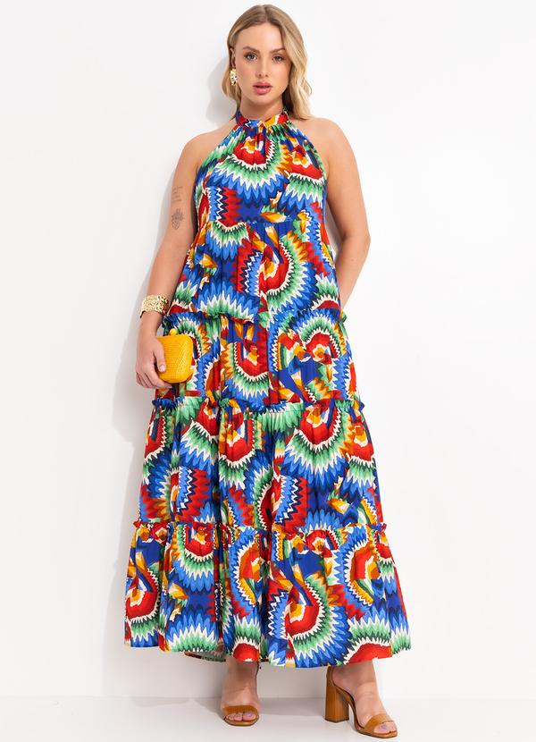 Farm - Vestido Viscose Tuka Azul 5