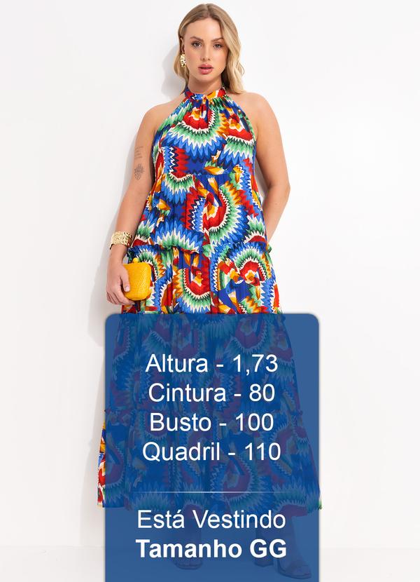 Farm - Vestido Viscose Tuka Azul 9