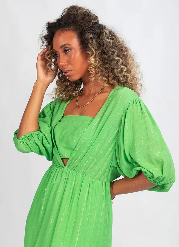 Oh Boy - Vestido Viscose Verde 3