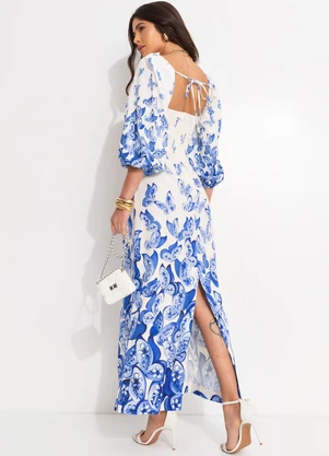 Farm - Vestido Voo de Porcelana Off White - FARM