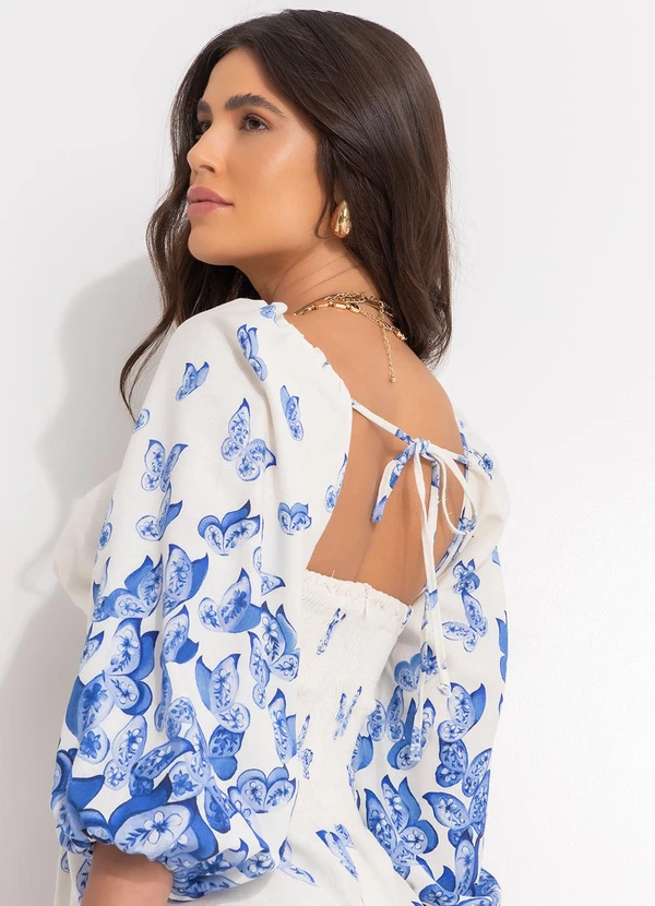 Farm - Vestido Voo de Porcelana Off White 4