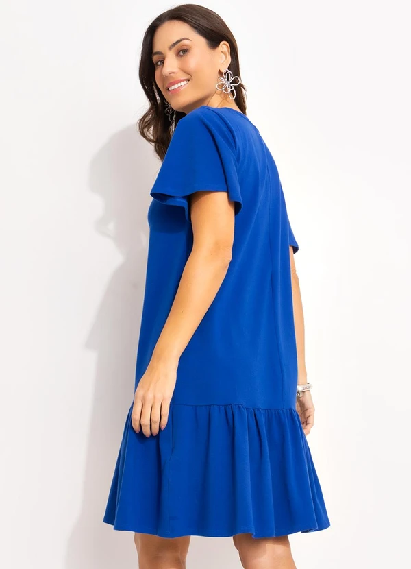 Quintess - Vestido Azul em Cotton 7