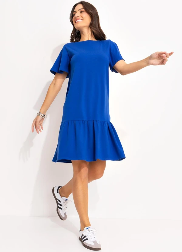 Quintess - Vestido Azul em Cotton 6