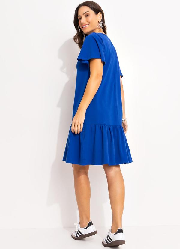 Quintess - Vestido Azul em Cotton 4