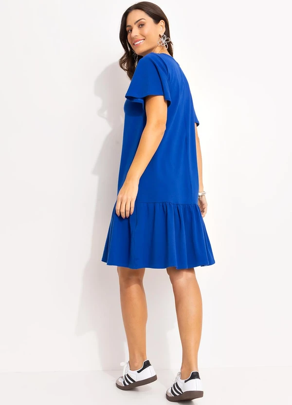 Quintess - Vestido Azul em Cotton 5